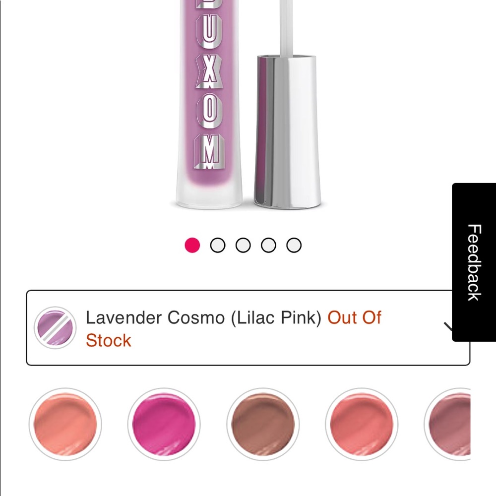 Buxom Full-On Lip Plumping Cream color: Lavender Cosmo